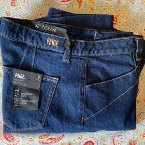 Paige Leenah Slim Wide-Leg Denim Jeans